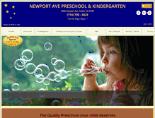 Tablet Screenshot of newportavepreschool.com